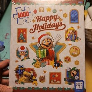 SUPER MARIO - Happy Holidays Puzzle - 1000 piece BRAND NEW NEVER OPENED NINTENDO